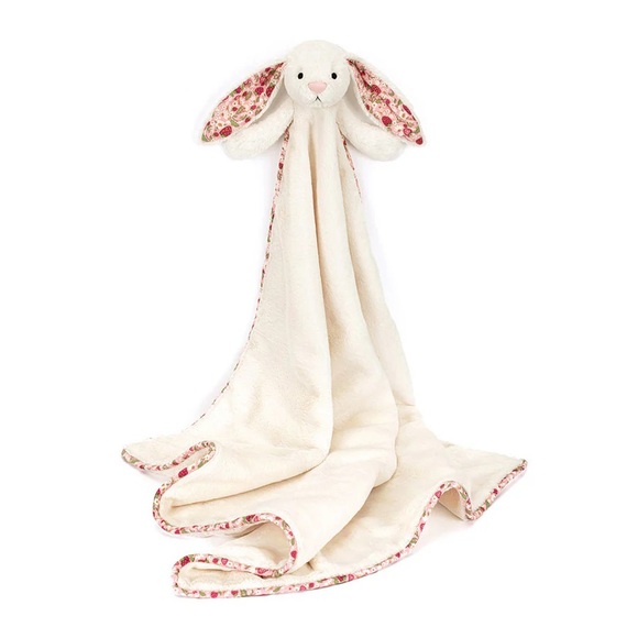 Blossom Cream Bunny 'Berry' Blankie by Jellycat (NWT) - Picture 4 of 5